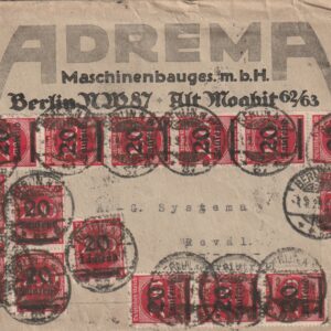 Saksa- Tallinn  ümbrik 1923