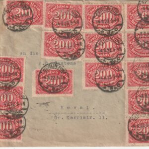 Saksa- Tallinn  ümbrik 1923