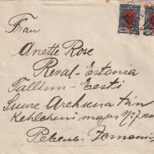 Vladivastok- Tallinn ümbrik 1923