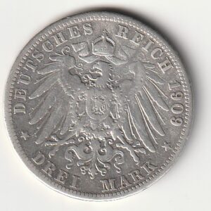 Alternative view of H3 Saksa 3 marka 1909