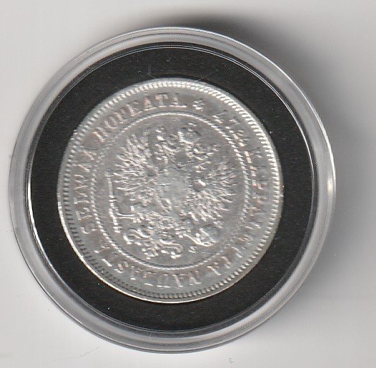 Soome hõbemünt 2 markka 1874 - Image 2