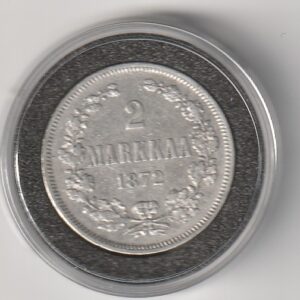 Soome hõbemünt 2 markka 1872