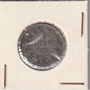 Soome hõbemünt 1 markka 1872