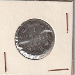 Soome hõbemünt 1 markka 1890