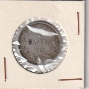 Soome hõbemünt 1 markka 1908