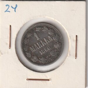 Soome hõbemünt 1 markka 1866