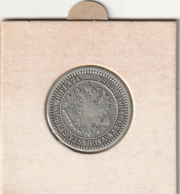 S1-1 Soome hõbemünt 1 markka 1865 - Image 2