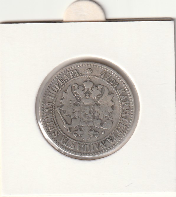 S1-2 Soome hõbemünt 2 markka 1865 - Image 2