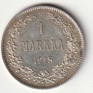 S1-2 Soome hõbemünt 1 markka 1915