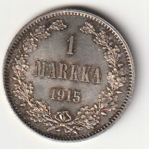 S1-2 Soome hõbemünt 1 markka 1915