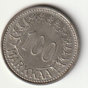 8-5 Soome hõbemünt 100 markka 1958