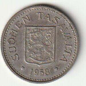 8-5 Soome hõbemünt 100 markka 1958 - Pilt 2