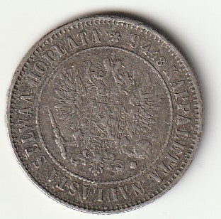 8-4 Soome hõbemünt 1 markka 1915 - Pilt 2